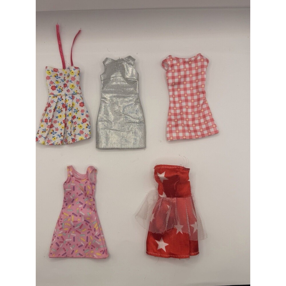 Lot Of 5 Short Barbie Dresses
